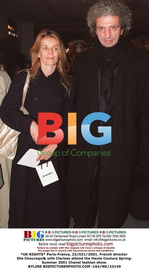 Elie Chouraqui & wife Clarisse at Chanel fashion show