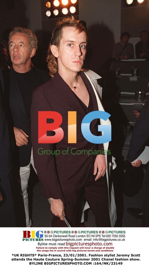 Fashion Stylist Jeremy Scott at Chanel Show