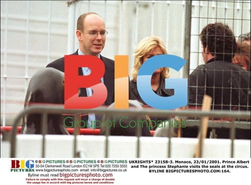 Prince Albert and Princess Stephanie visit seals