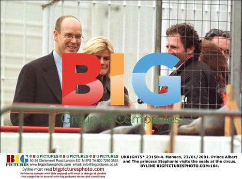 Prince Albert and Princess Stephanie visit seals