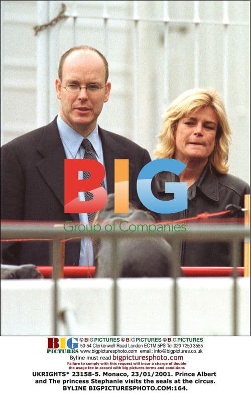 Prince Albert and Princess Stephanie visit seals in Monaco