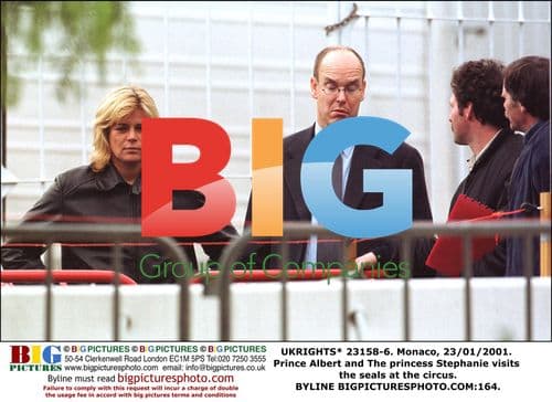 Prince Albert and Princess Stephanie visit seals