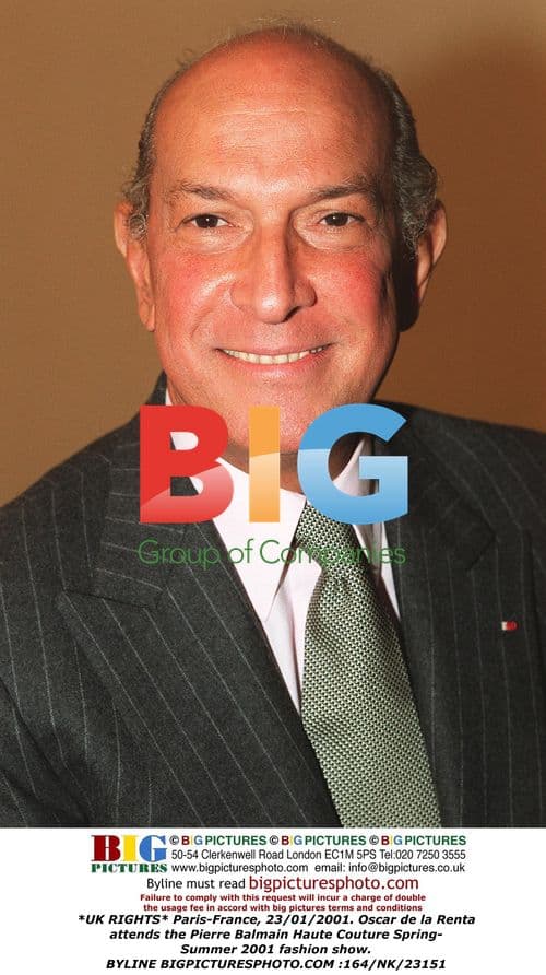 Oscar de la Renta at Pierre Balmain fashion show
