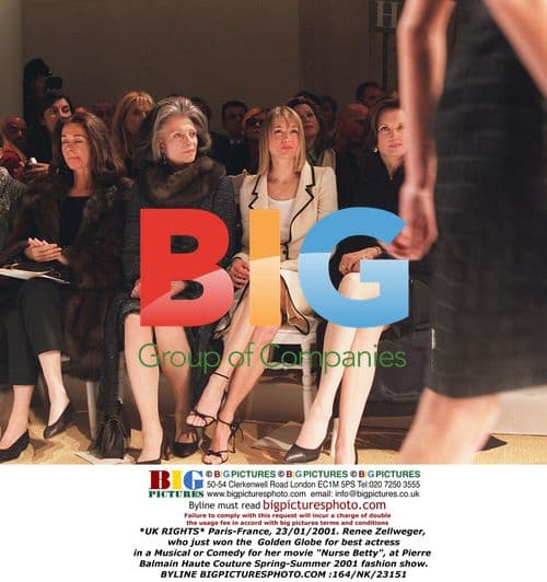 Renee Zellweger at Pierre Balmain Fashion Show