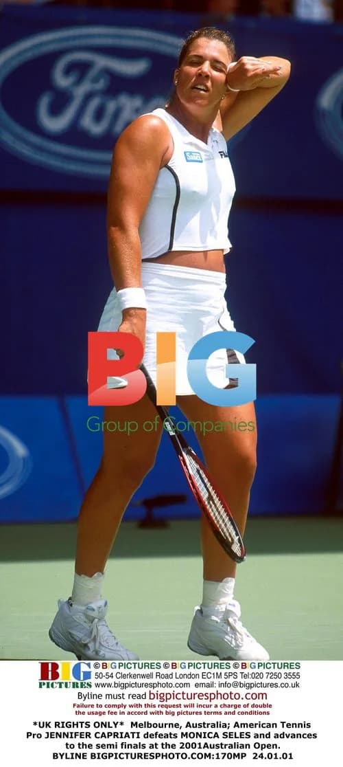 Capriati Defeats Seles at 2001 Australian Open