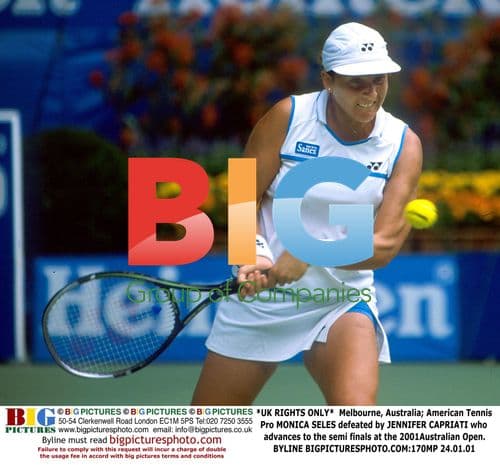 Capriati Advances at 2001 Australian Open