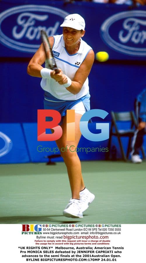 Capriati defeats Seles at 2001 Australian Open