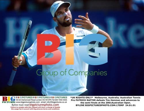 Patrick Rafter defeats Tim Henman at 2001 Australian Open