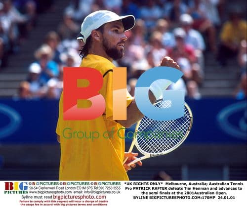PATRICK RAFTER beats TIM HENMAN at 2001 Australian Open