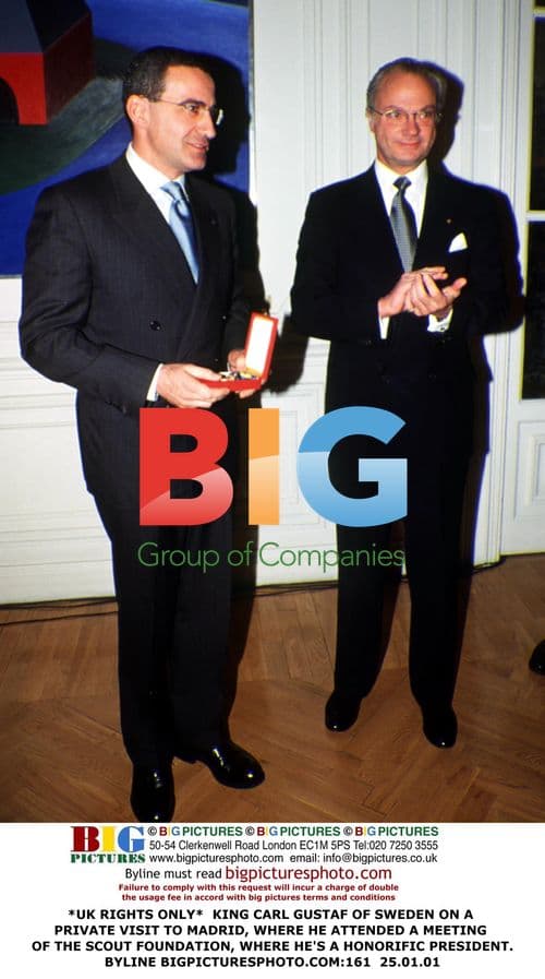 King Carl Gustaf of Sweden Visits Madrid