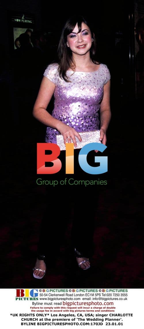 CHARLOTTE CHURCH at 'The Wedding Planner' premiere