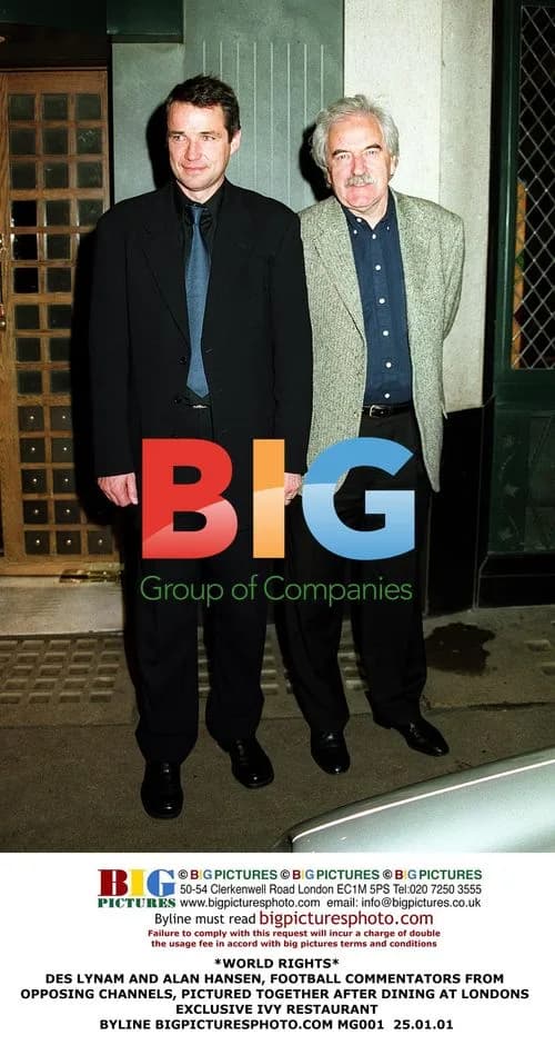 Des Lynam and Alan Hansen Dining Together