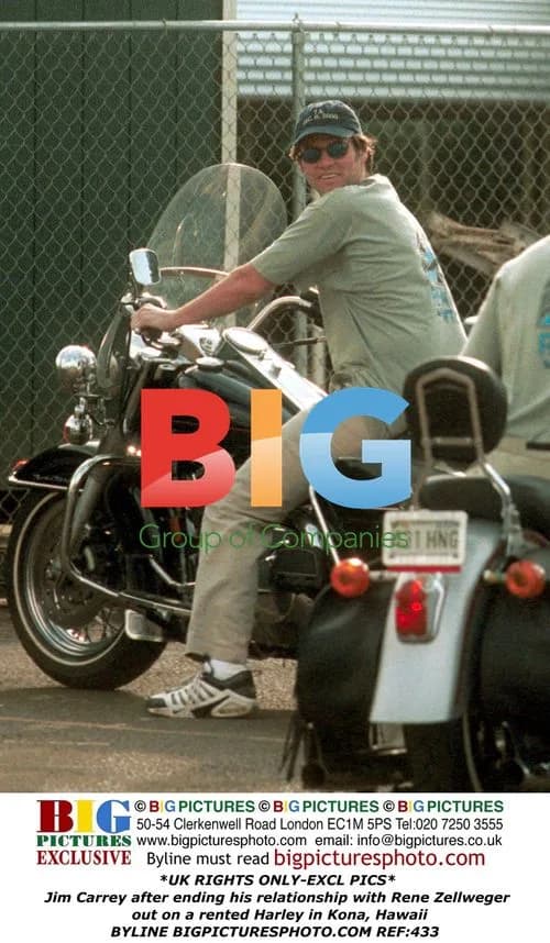 Jim Carrey rides Harley in Hawaii after Rene split