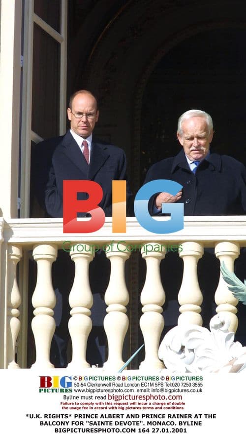 Prince Albert and Prince Rainer at Sainte Devote Balcony