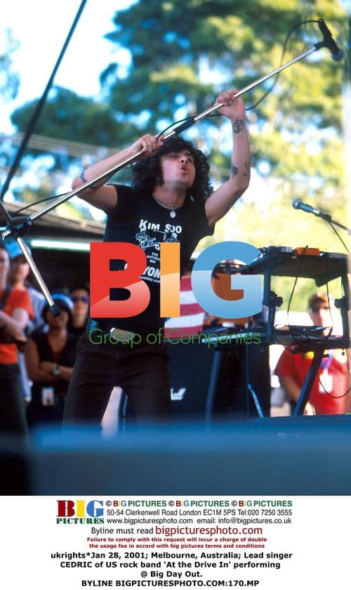 Cedric of At the Drive In at Big Day Out