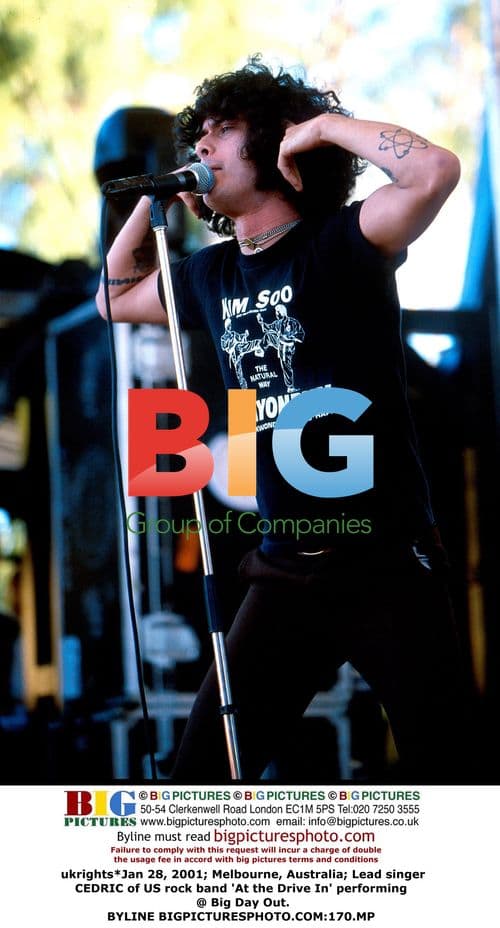 Cedric of At the Drive In at Big Day Out