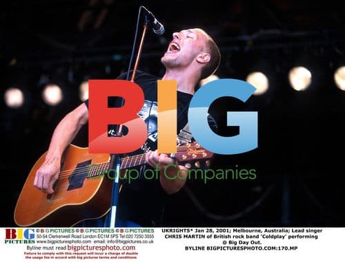 Coldplay's Chris Martin Performs at Big Day Out