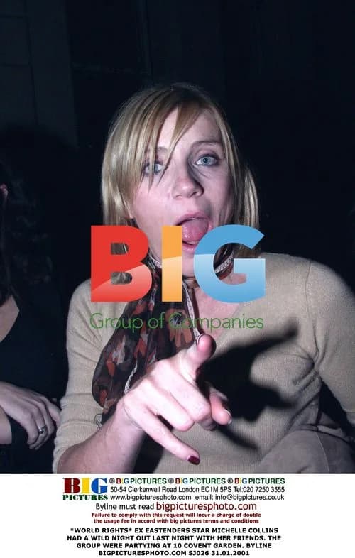 MICHELLE COLLINS Has Wild Night Out