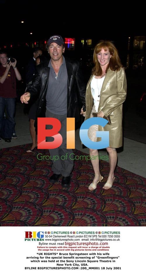 Bruce Springsteen and Wife at 'Greenfingers' Premiere