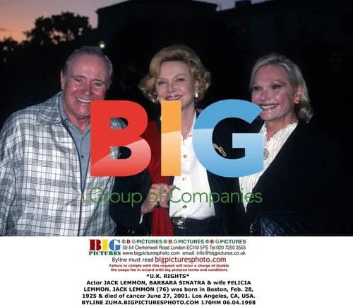 Jack Lemmon, Barbara Sinatra & Felicia Lemmon