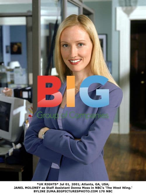 Janel Moloney as Donna Moss in 'The West Wing'