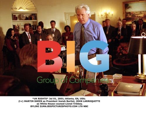 Martin Sheen and John Larroquette in "The West Wing"