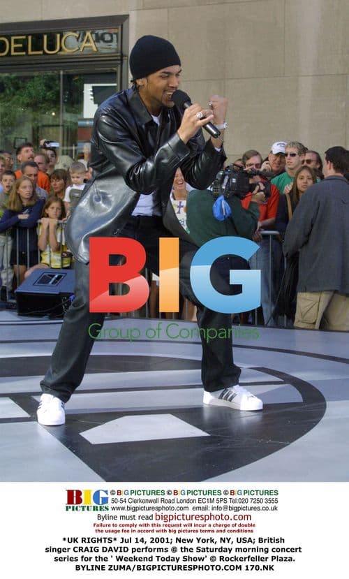 Craig David Performs at Today Show