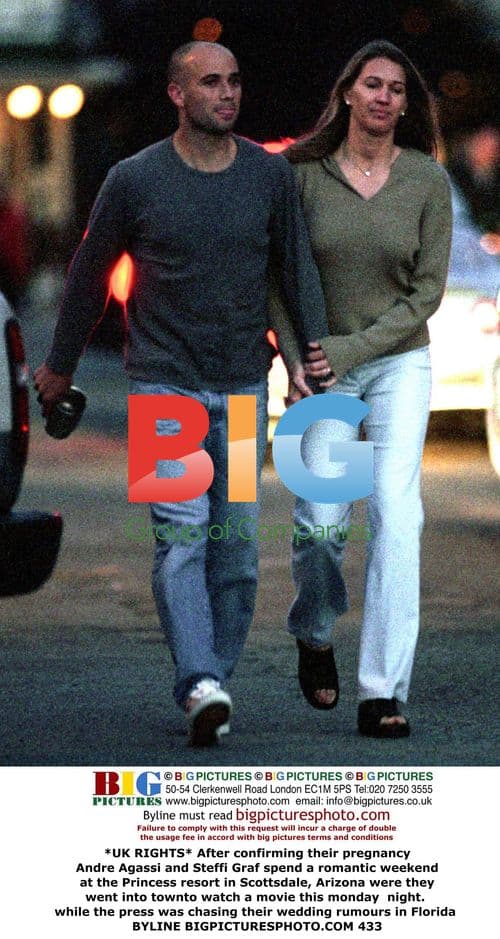 Andre Agassi and Steffi Graf at Arizona resort