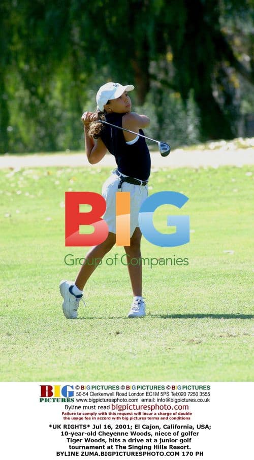 Cheyenne Woods at Junior Golf Tournament