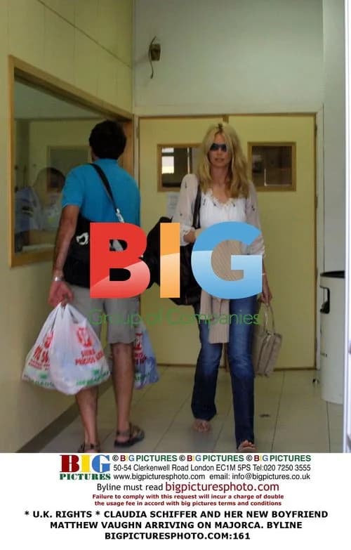 Claudia Schiffer and Matthew Vaughn Arrive in Majorca