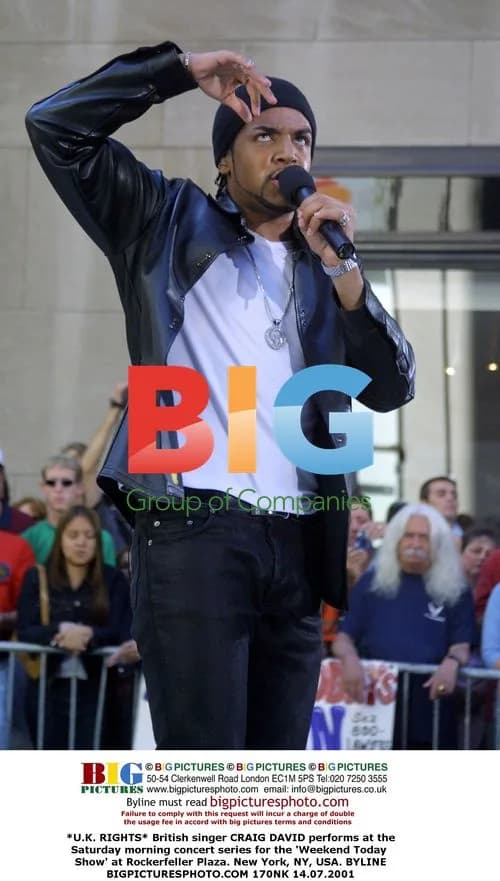 British singer Craig David performs