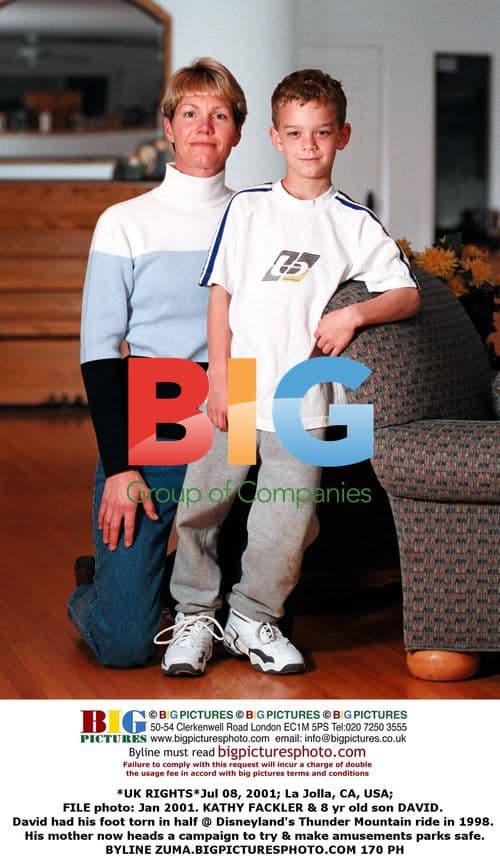 5 yr old David Fackler's foot injury at Disneyland