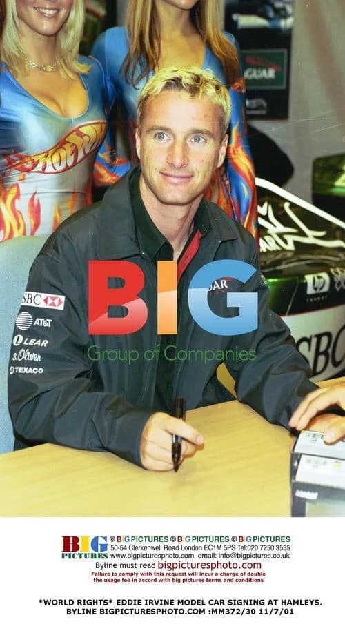 Eddie Irvine Signing Model Cars at Hamleys