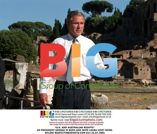 President George W. Bush and Wife Visit Rome