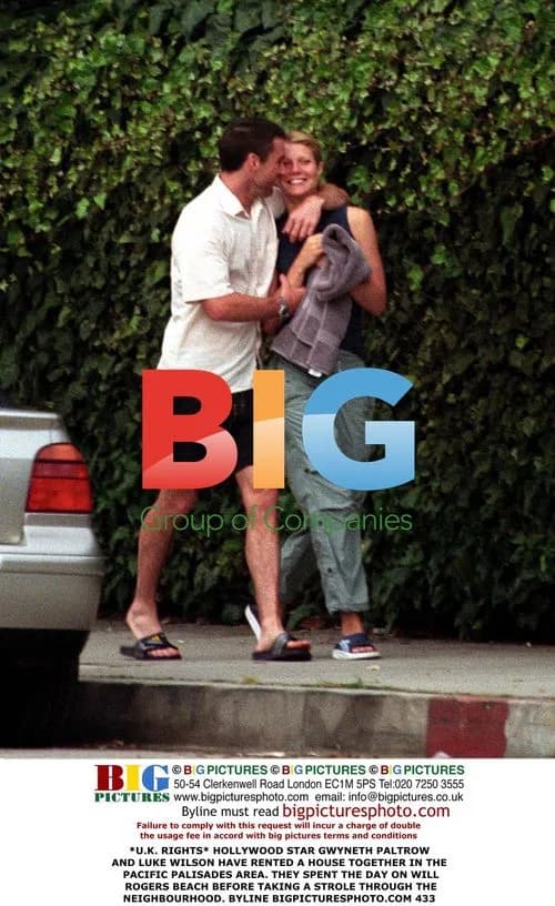 Gwyneth Paltrow and Luke Wilson on Beach