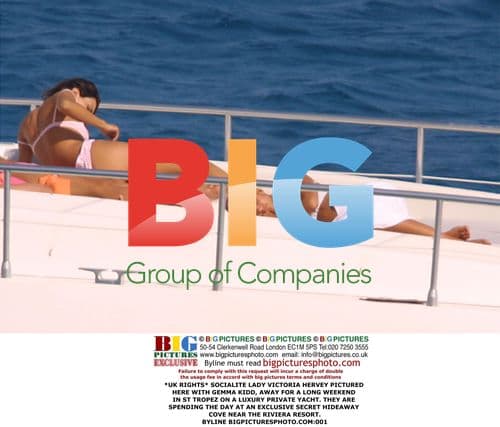 Lady Victoria Hervey and Gemma Kidd on Yacht