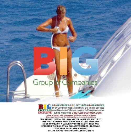 Lady Victoria Hervey & Gemma Kidd in St Tropez