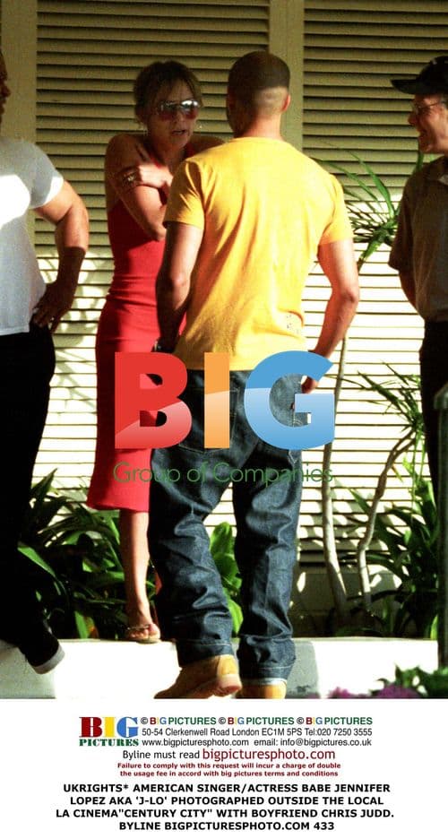 Jennifer Lopez and Chris Judd at the Cinema