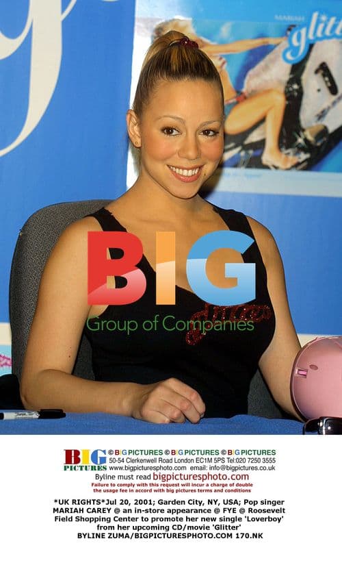 Mariah Carey Promotes 'Glitter' at FYE