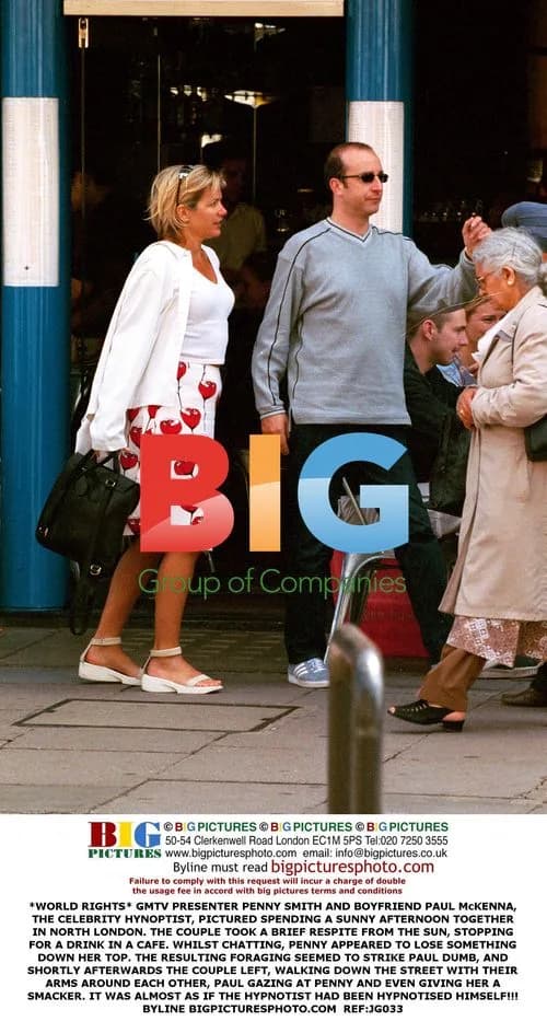 GMTV's Penny Smith and Boyfriend Paul McKenna Out in London