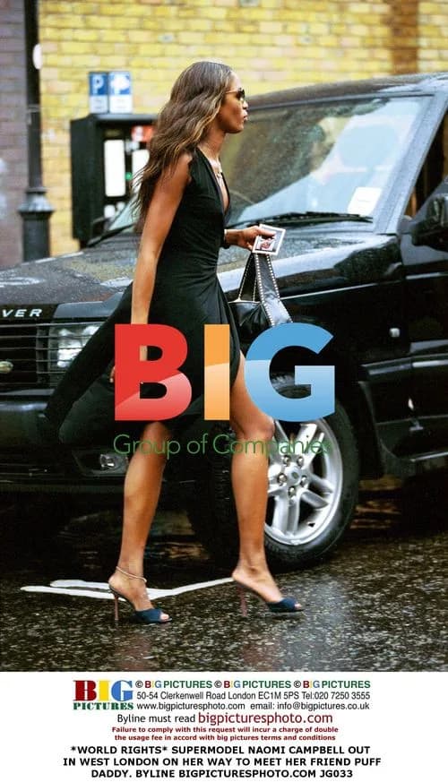 Naomi Campbell out in West London