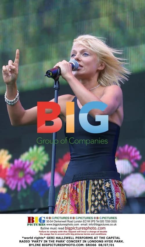 Geri Halliwell performs at Party in the Park