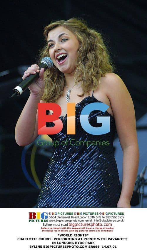 Charlotte Church Performing with Pavarotti in Hyde Park