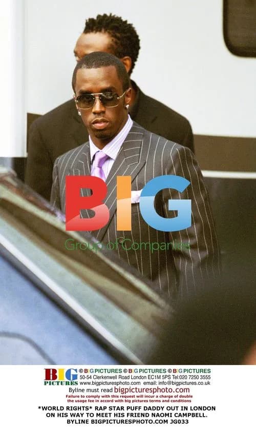 Rap Star Puff Daddy in London Meeting Naomi Campbell