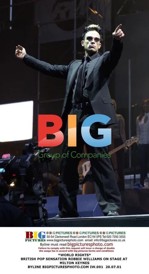 Robbie Williams Performs in Milton Keynes