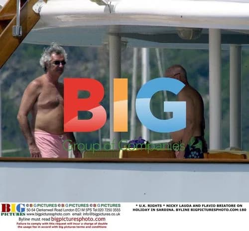 Lauda and Briatore on Holiday in Sardinia