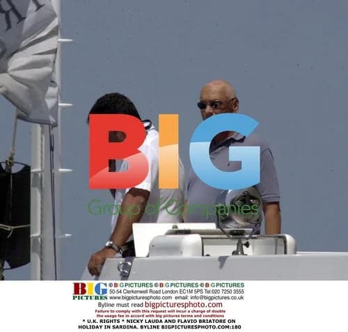 Nicky Lauda and Flavio Briatore on Holiday