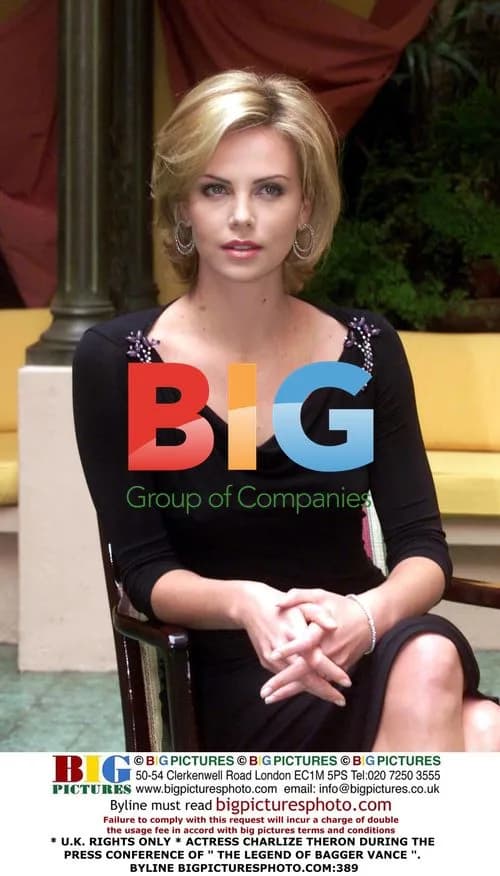 Charlize Theron at "The Legend of Bagger Vance" press conference