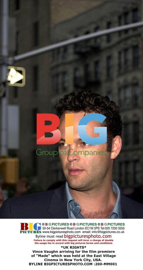 Vince Vaughn Arriving for "Made" Premiere