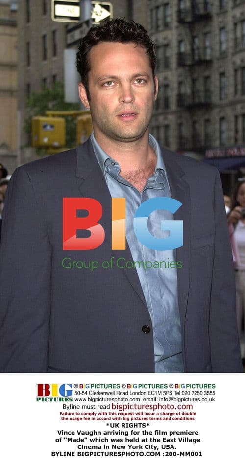 Vince Vaughn at "Made" Film Premiere